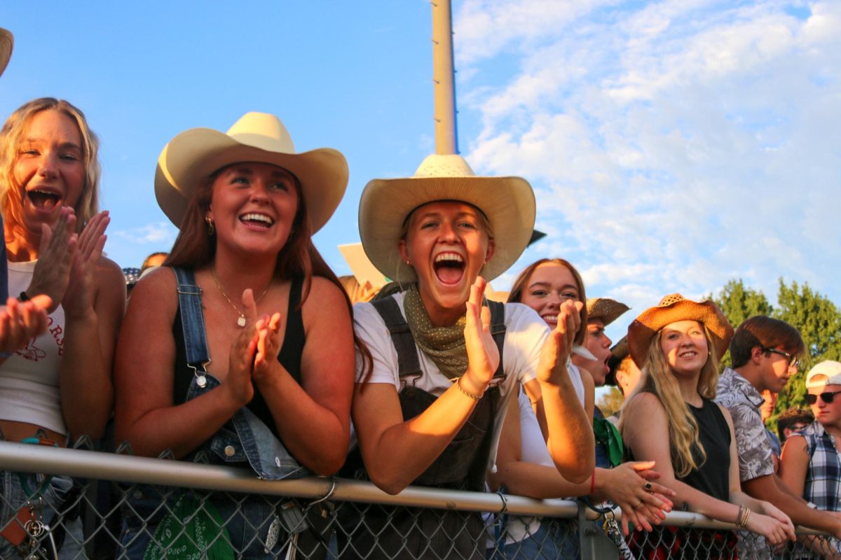 Students show school spirit at the Western themed game against Shiloh Christian.