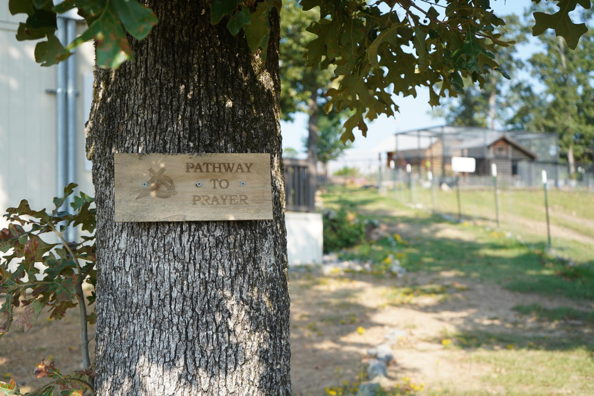 Prayer walk entrance